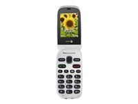 DORO 6030 - Téléphone de service - microSD slot - Écran LCD - 320 x 240 pixels - rear camera 0,3 MP - blanc, graphite 6856