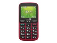 DORO 1380 - Téléphone de service - double SIM - microSD slot - 240 x 320 pixels - rear camera 0,3 MP - rouge 8322