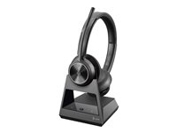 Poly Savi 7320-M Office - 7300 Office Series - micro-casque - sur-oreille - DECT - sans fil - Suppresseur de bruit actif - noir - Certifié pour Microsoft Teams 8D3J6AA#ABB