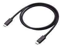 DLH - Câble Thunderbolt - 24 pin USB-C (M) pour 24 pin USB-C (M) - Thunderbolt 3 - 5 A - 70 cm - Alimentation USB (5A, 100 W), support 5K - noir DY-TU4495B