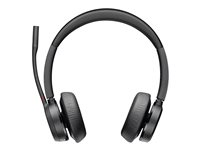 Poly Voyager 4320 - Voyager 4300 series - micro-casque - sur-oreille - Bluetooth - sans fil, filaire - USB-C - noir - certifié Zoom, Certifié pour Microsoft Teams 76U50AA