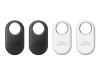 Samsung Galaxy SmartTag2 - Balise Bluetooth anti-perte pour téléphone portable - noir, blanc (pack de 4) EI-T5600KWEGEU