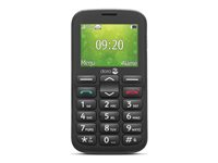 DORO 1380 - Téléphone de service - double SIM - microSD slot - 240 x 320 pixels - rear camera 0,3 MP - noir 8324