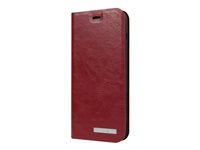 Doro Flip cover - Étui à rabat pour téléphone portable - rouge - pour DORO 8035 7459