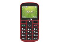 DORO 1361 - Téléphone de service - RAM 8 Mo - microSD slot - Écran LCD - 240 x 320 pixels - rear camera 2 MP - rouge 7384