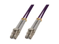 MCL - Câble réseau - LC multi-mode (M) pour LC multi-mode (M) - 15 m - fibre optique - 50 / 125 microns - OM4 - sans halogène FJOM3/LCLC-1.5M