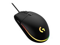 Souris de jeu Logitech G203 LIGHTSYNC - Souris - optique - 6 boutons - filaire - USB - noir 910-005796?CS