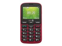 DORO 1380 - Téléphone de service - double SIM - microSD slot - 240 x 320 pixels - rear camera 0,3 MP - rouge 8326