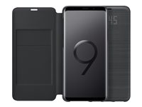 Samsung LED View Cover EF-NG965 - Étui à rabat pour téléphone portable - noir - pour Galaxy S9+, S9+ Deluxe Edition EF-NG965PBEGWW