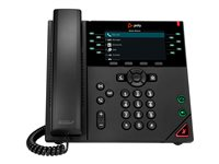 Poly VVX 450 - Téléphone VoIP - (conférence) à trois capacité d'appel - SIP, SRTP, SDP - 12 lignes - noir 8B1L7AA#AC3