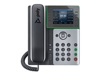 Poly Edge E320 - Téléphone VoIP - avec Interface Bluetooth - (conférence) à trois capacité d'appel - SIP - noir 82M88AA