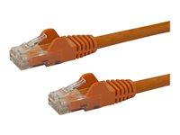 StarTech.com Câble Ethernet 10 m - RJ45 Cat6 - Câble réseau sans accroc - UTP - Cordon patch - Catégorie 6 - Orange - Cordon de raccordement - RJ-45 (M) pour RJ-45 (M) - 10 m - CAT 6 - moulé, sans crochet - orange N6PATC10MOR